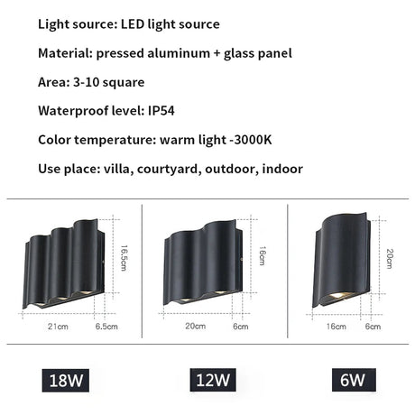 Outdoor LED Wall Lighting Waterproof Wall Washer Lamp - Hans Lumiere