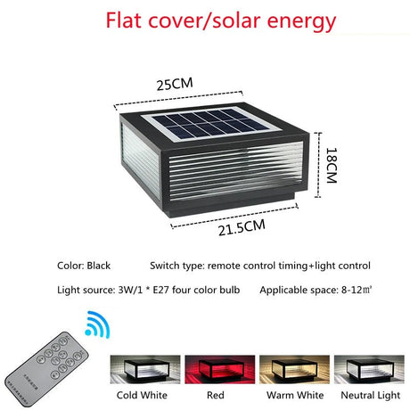Outdoor LED Waterproof Courtyard Solar Light - Hans Lumiere