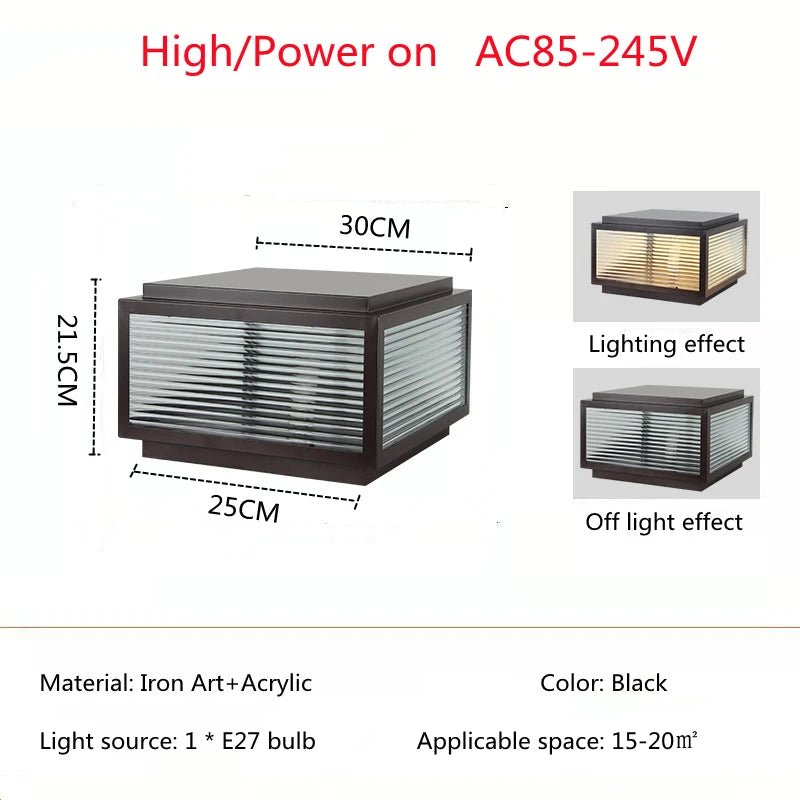 Outdoor LED Waterproof Courtyard Solar Light - Hans Lumiere