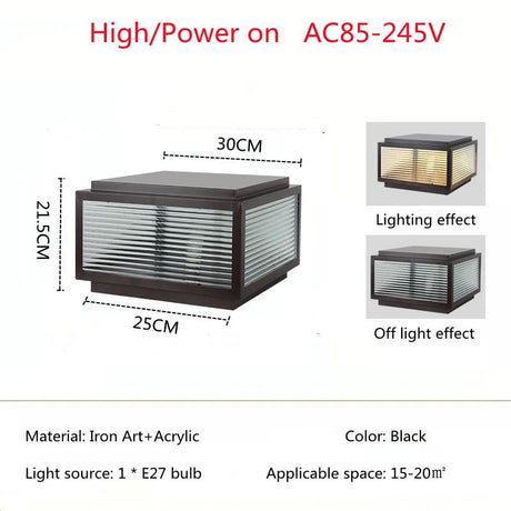 Outdoor LED Waterproof Courtyard Solar Light - Hans Lumiere