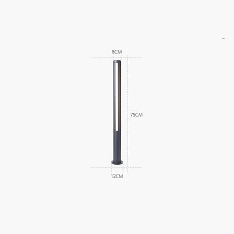 Outdoor Overlong Trihedral Luminescence LED Lawn Light - Hans Lumiere