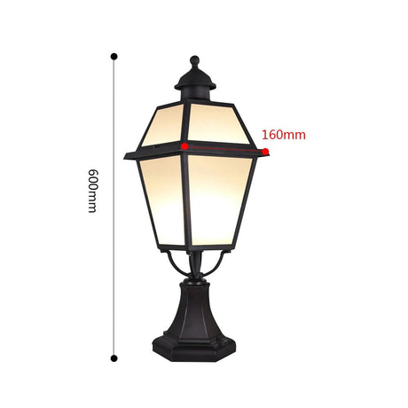 Outdoor Porch Light Pillar Wall Lamp - Hans Lumiere