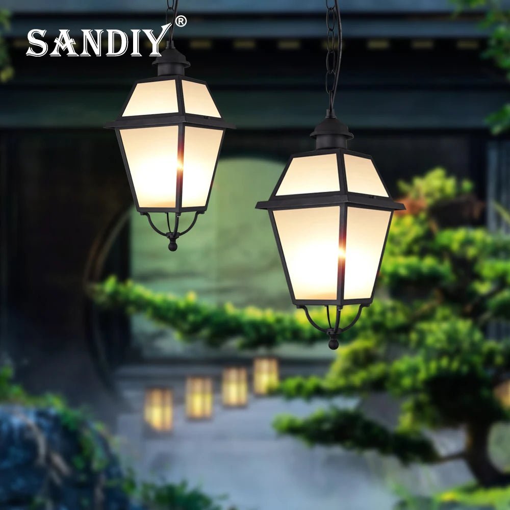 Outdoor Porch Light Pillar Wall Lamp - Hans Lumiere