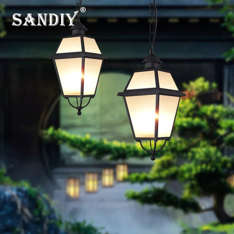 Outdoor Porch Light Pillar Wall Lamp - Hans Lumiere