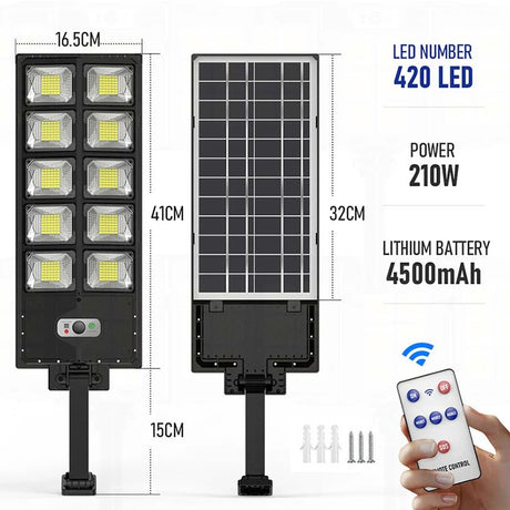 Outdoor Powerful Super Bright Street Lamp With Motion Sensor - Hans Lumiere