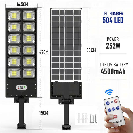 Outdoor Powerful Super Bright Street Lamp With Motion Sensor - Hans Lumiere
