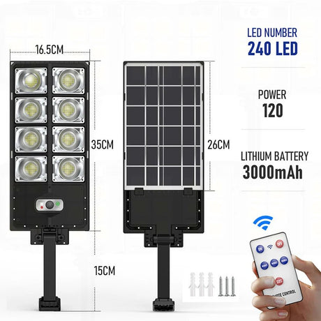 Outdoor Powerful Super Bright Street Lamp With Motion Sensor - Hans Lumiere