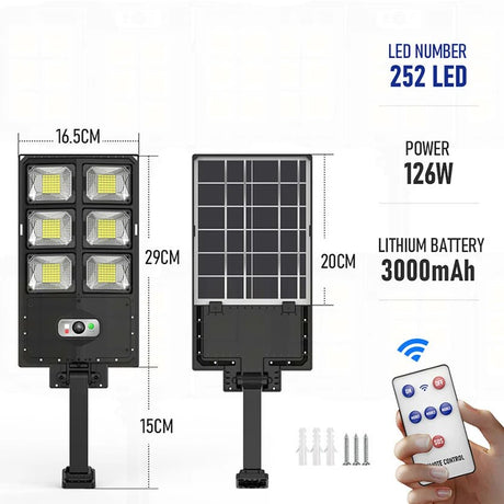 Outdoor Powerful Super Bright Street Lamp With Motion Sensor - Hans Lumiere