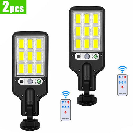 Outdoor Security LED Solar Lights with Remote Control Motion Sensor - Hans Lumiere