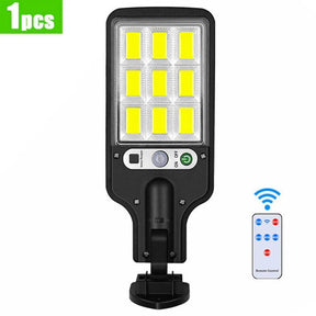 Outdoor Security LED Solar Lights with Remote Control Motion Sensor - Hans Lumiere