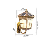 Outdoor Solar LED Wall Sconces Light - Hans Lumiere