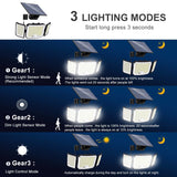 Outdoor Solar Powered LED Security Lights - Hans Lumiere