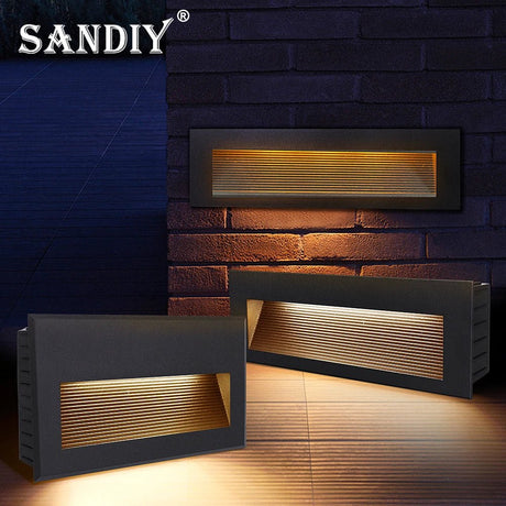 Outdoor Step & Stair Light Embedded Wall Lamp - Hans Lumiere