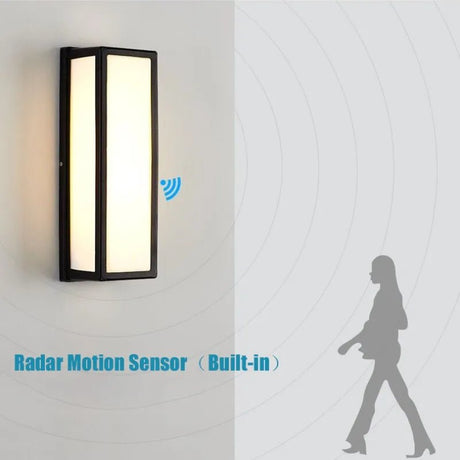 Outdoor Wall Lamp Led Wall Light With Motion Sensor - Hans Lumiere