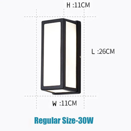 Outdoor Wall Lamp Led Wall Light With Motion Sensor - Hans Lumiere