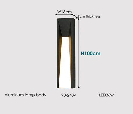 Outdoor Wall LED Lighting Fixture - Hans Lumiere