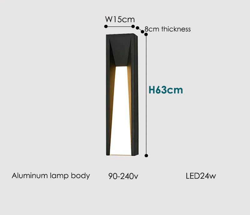 Outdoor Wall LED Lighting Fixture - Hans Lumiere