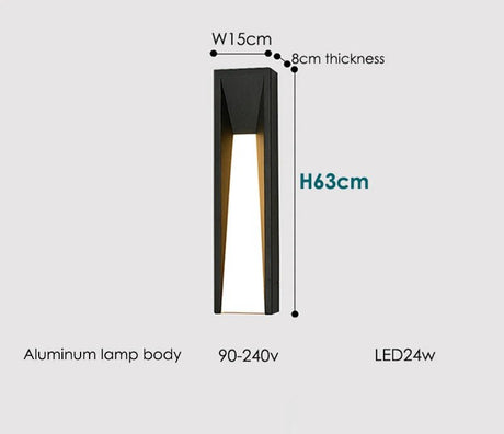 Outdoor Wall LED Lighting Fixture - Hans Lumiere