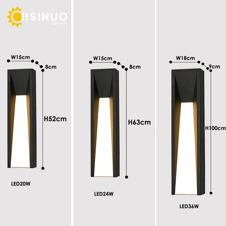 Outdoor Wall LED Lighting Fixture - Hans Lumiere