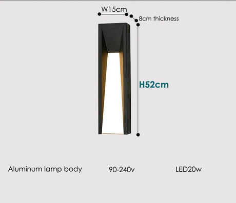 Outdoor Wall LED Lighting Fixture - Hans Lumiere