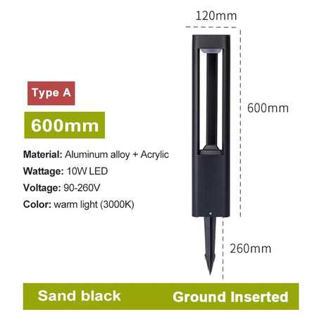 Outdoor Waterproof Bollard LED Lawn Lamp - Hans Lumiere