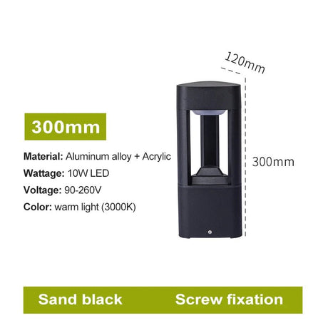 Outdoor Waterproof Bollard LED Lawn Lamp - Hans Lumiere