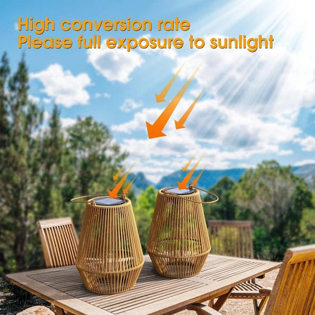 Outdoor Waterproof Hand Woven Solar Lights - Hans Lumiere