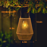 Outdoor Waterproof Hand Woven Solar Lights - Hans Lumiere