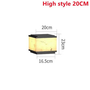 Outdoor Waterproof Laminated Marble LED Lawn Lamp - Hans Lumiere
