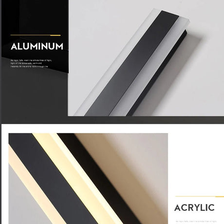 Outdoor Waterproof LED Wall Sconce - IP65 Aluminum Strip Light - Hans Lumiere