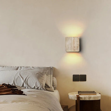 Outdoor Waterproof Stone Square LED Wall Lamp - Hans Lumiere