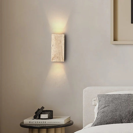 Outdoor Waterproof Stone Square LED Wall Lamp - Hans Lumiere