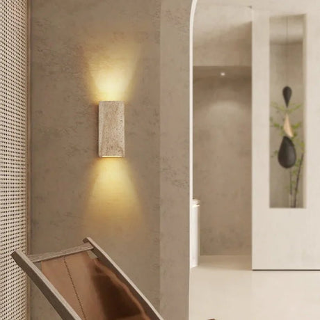 Outdoor Waterproof Stone Square LED Wall Lamp - Hans Lumiere