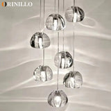 Peach Shape Multi Head Crystal LED Ceiling Chandeliers - Hans Lumiere