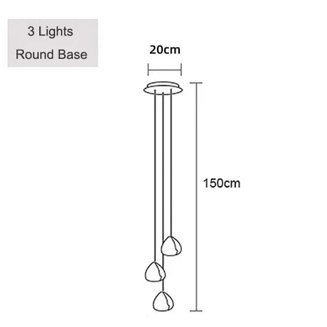 Peach Shape Multi Head Crystal LED Ceiling Chandeliers - Hans Lumiere