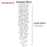 Peach Shape Multi Head Crystal LED Ceiling Chandeliers - Hans Lumiere