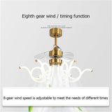 Postmodern Ceiling Fan LED Light With Remote Control - Hans Lumiere