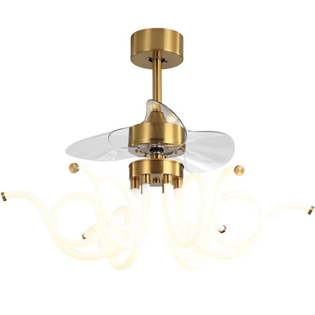 Postmodern Ceiling Fan LED Light With Remote Control - Hans Lumiere