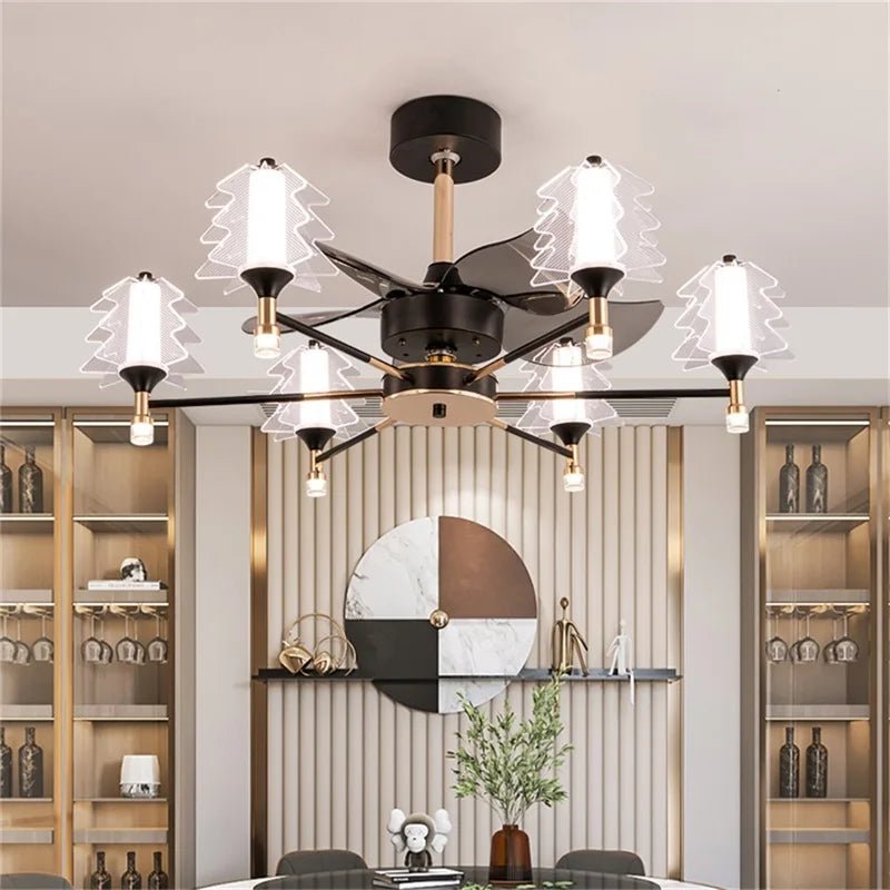 Postmodern Ceiling Fan with Lights And Remote Control - Hans Lumiere