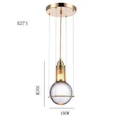 Postmodern Crystal Ball LED Pendant Light - Hans Lumiere