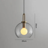 Postmodern Glass Ball Pendant Light – Single Hanging Lamp for Bar & Bedside - Hans Lumiere