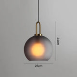 Postmodern Glass Ball Pendant Light – Single Hanging Lamp for Bar & Bedside - Hans Lumiere