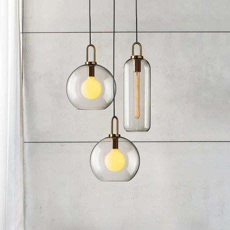 Postmodern Glass Ball Pendant Light – Single Hanging Lamp for Bar & Bedside - Hans Lumiere