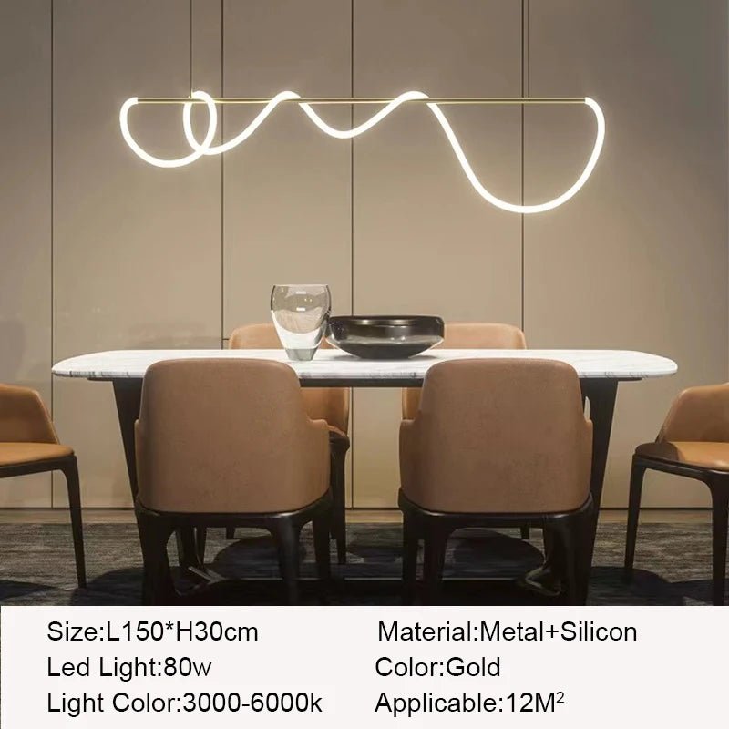 Postmodern Nordic Silicon LED Pendant Lights - Hans Lumiere