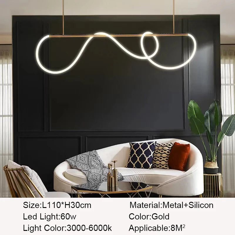 Postmodern Nordic Silicon LED Pendant Lights - Hans Lumiere