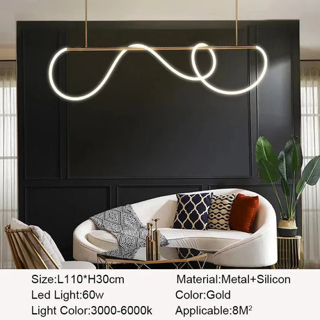Postmodern Nordic Silicon LED Pendant Lights - Hans Lumiere