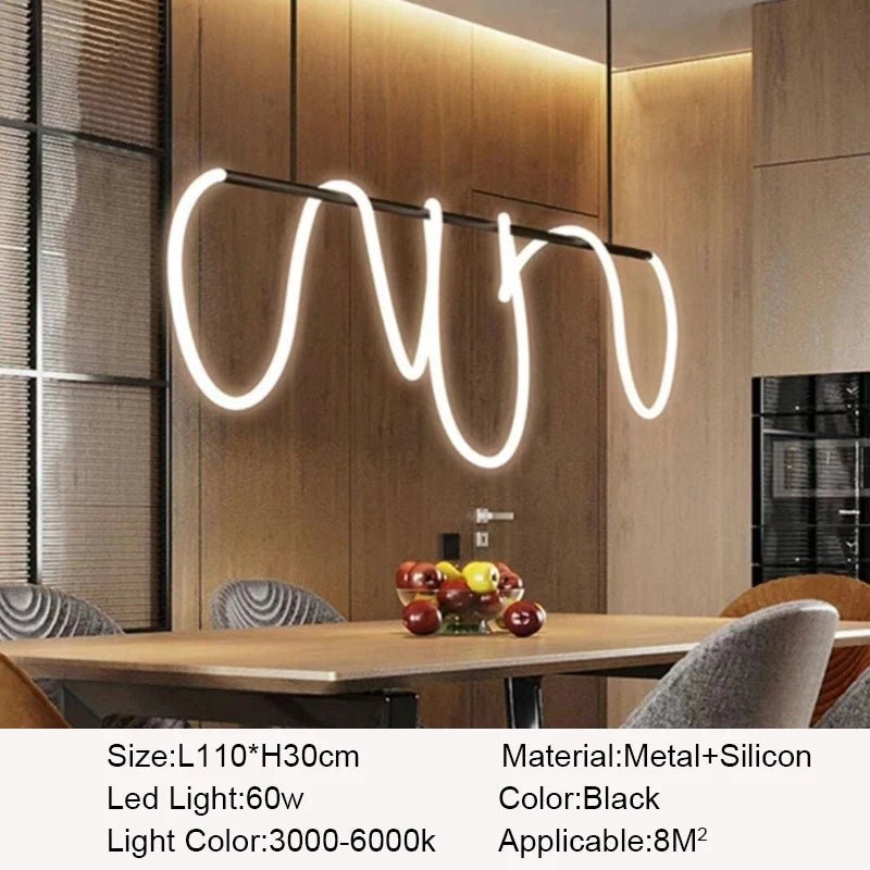 Postmodern Nordic Silicon LED Pendant Lights - Hans Lumiere