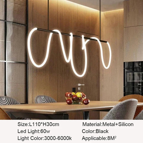 Postmodern Nordic Silicon LED Pendant Lights - Hans Lumiere