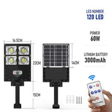 Powerful Solar Outdoor 504 LED Street Lamp With Motion Sensor - Hans Lumiere