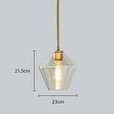 Premium Transparent Amber Glass Chandelier - Hans Lumiere